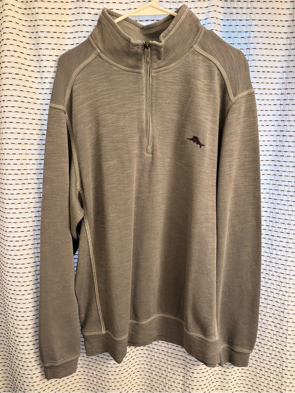 Tommy Bahama Men's Quarter Zip Sweater Pullover